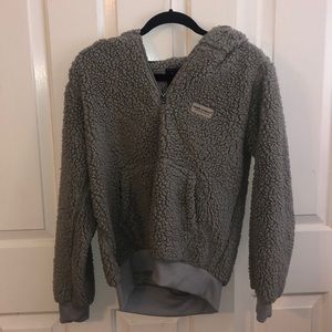 Simply Southern Fleece Jacket | Size: Medium | Fuzzy Hoodie | Color: Gray